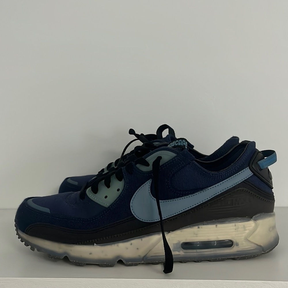 Nike Air Max Terrascape 90 Midnight Navy Noise Aqua DV7413-400 Men's Size 13